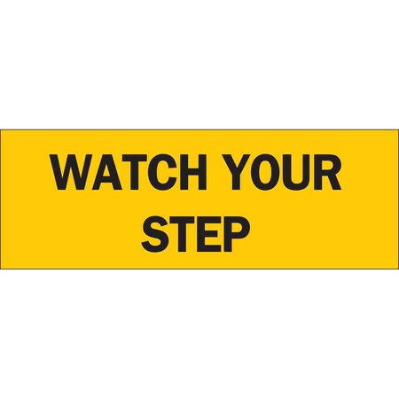Brady Caution Sign, 3-1/2" H, 10" W, Polyester, Rectangle, English, 85147 85147
